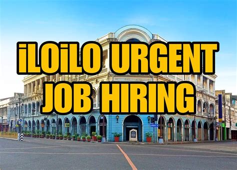 urgent hiring in iloilo 2023|Urgent Hiring Jobs in Iloilo City Iloilo .